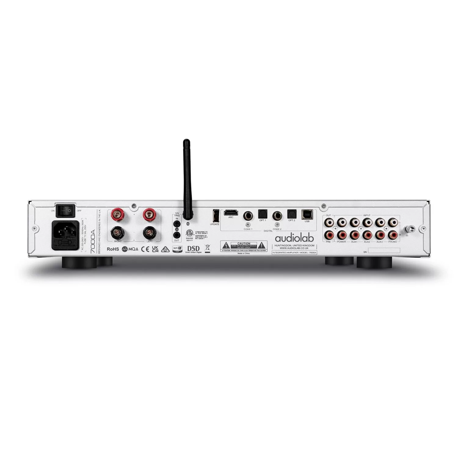 Audiolab 7000A zadnji panel sa priključcima