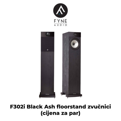 Fyne Audio F302i Black Ash floorstand zvučnici (cijena za par)