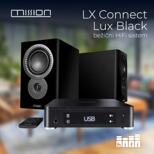 Mission LX Connect Lux Black bežični HiFi sistem