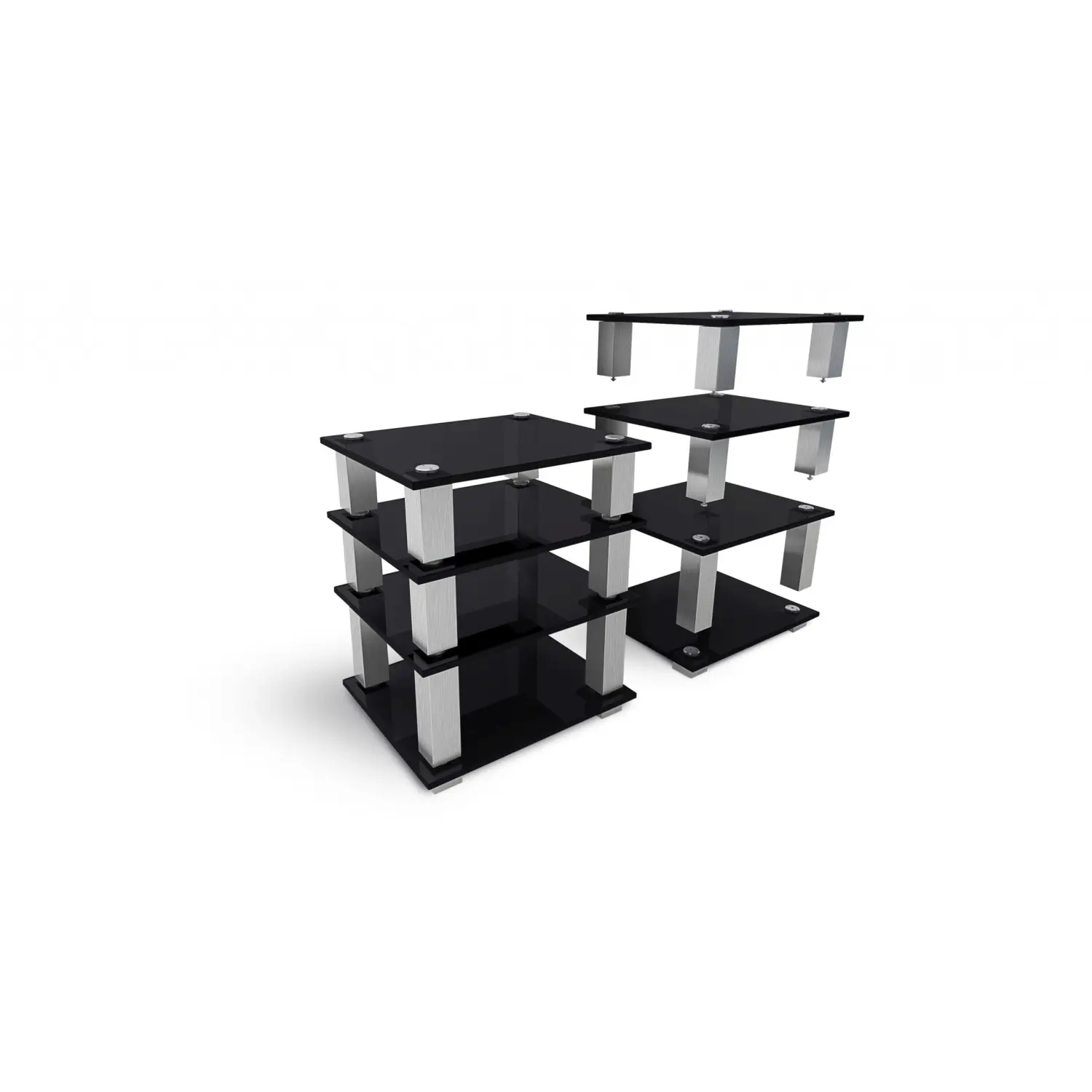 NorStone-stalak-SQUARE-HIFI-Black-690mm-3.webp
