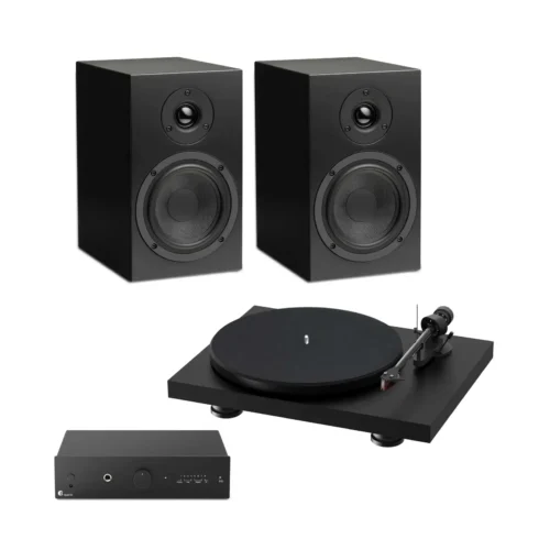 Pro-Ject Colourful Audio System E Black saten HiFi set